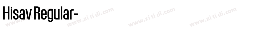 Hisav Regular字体转换 Hisav Regular字体转换